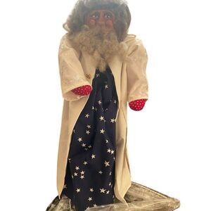 Vintage Handmade Santa Claus Vickerman Artist Doll Christmas Decor 18" Fantasy